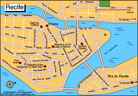 city centr carte du recife